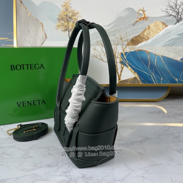 Bottega veneta高端女包 KF008 寶緹嘉荔枝紋松石綠arco29 BV經典款mini手拎肩背包  gxz1220